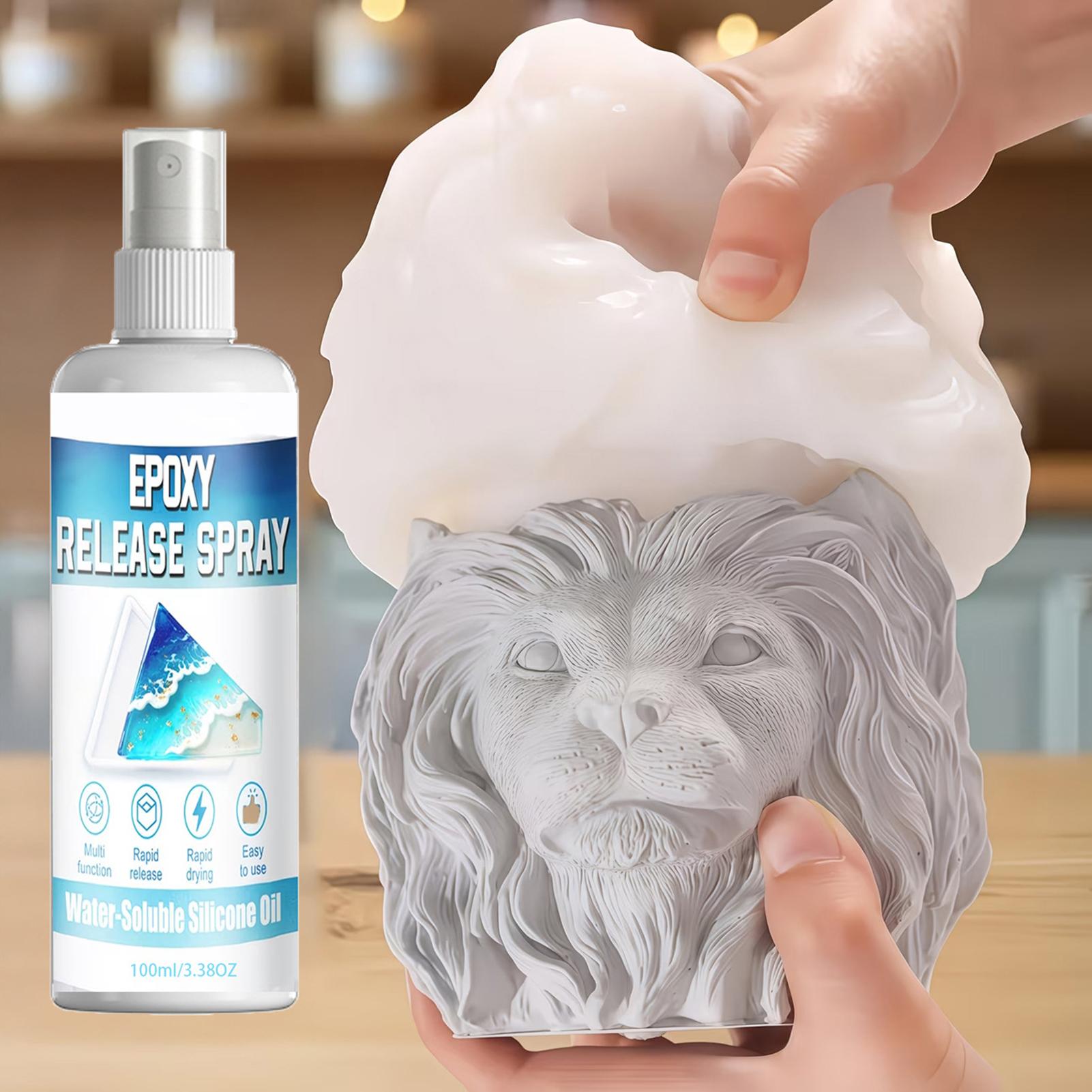 Resin Art Guide - Silikon-Trennspray Epoxid-Trennspray Stark Haftend Schnell Trocknend
