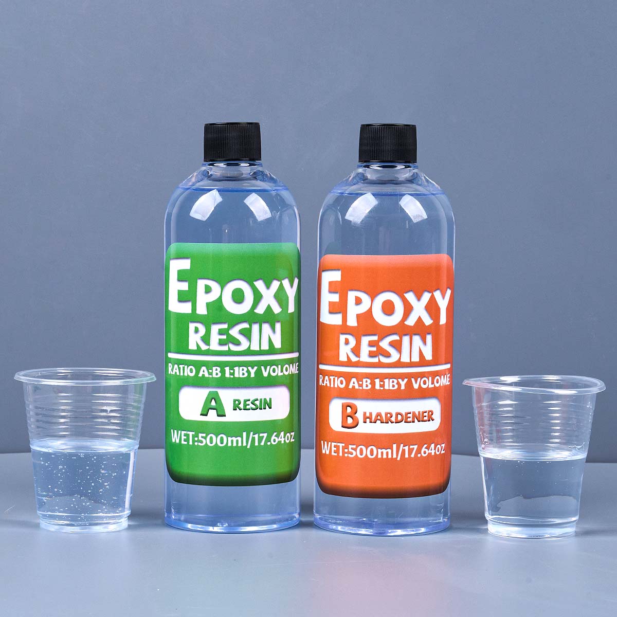 Resin Art Epoxy - Epoxidharz-Set mit 1:1-Verhältnis, vergilbungssicher, neu geformtes