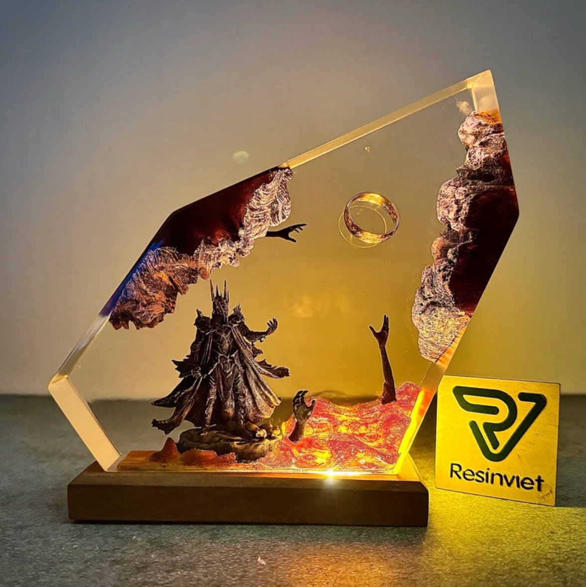 Resin Art Decoration Items - 2026 Neue Dämonenreich-Organismus Harz-Tischleuchte Kreative Kunst
