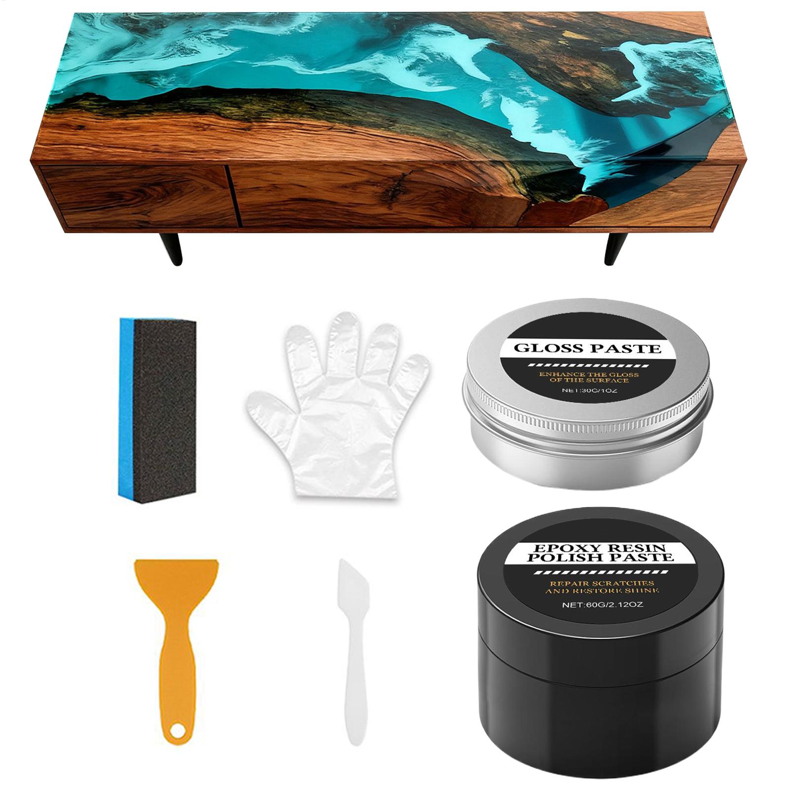Resin Art Epoxy - Polierset aus Epoxidharz – cremige Kratzerentfernungsmasse