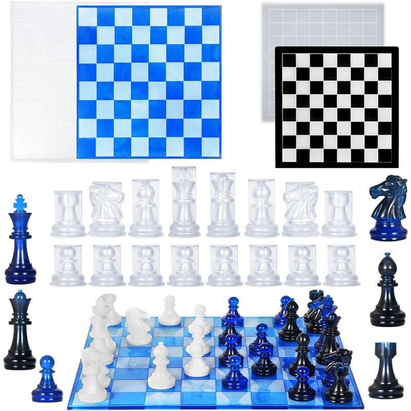 Harz-Schachspiel-Form mit Scha – Resin Art Guide Bewertung und Preis