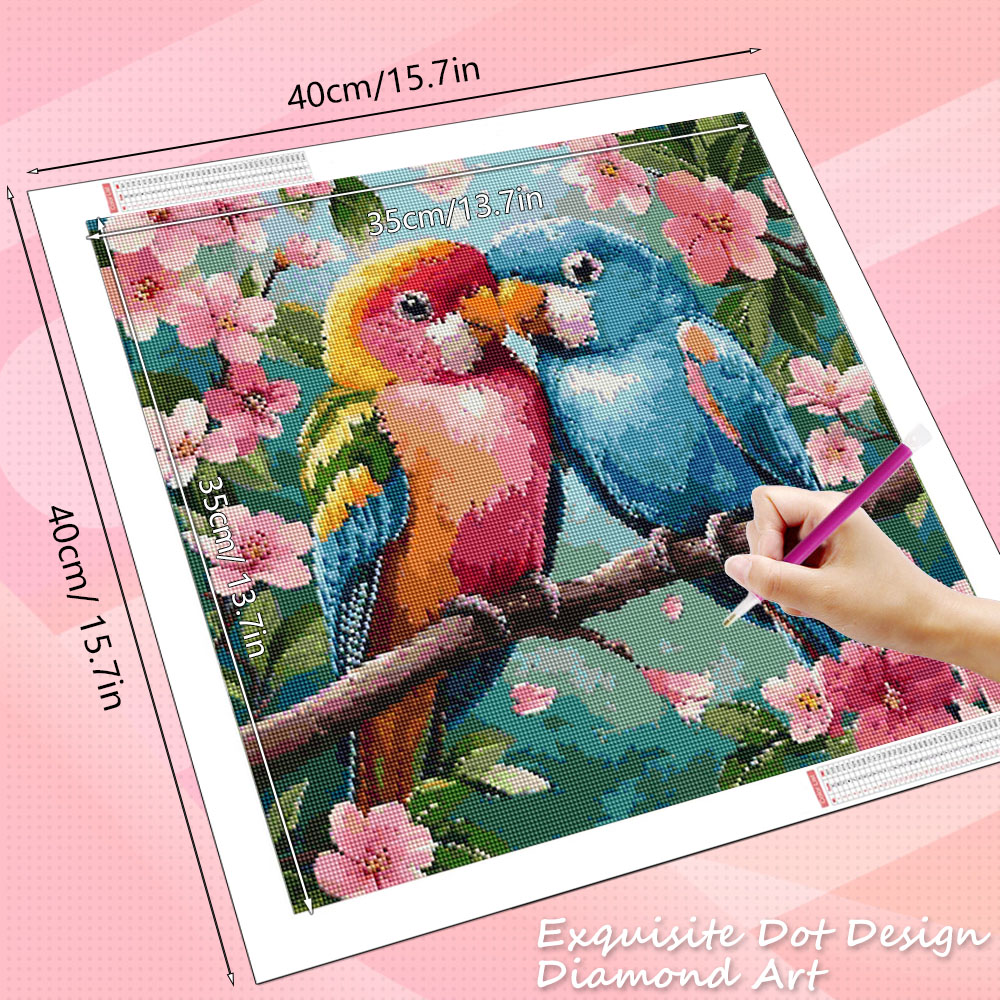 HUACAN Diamant-Gemälde, Vogel, – Resin Art Rose Bewertung und Preis