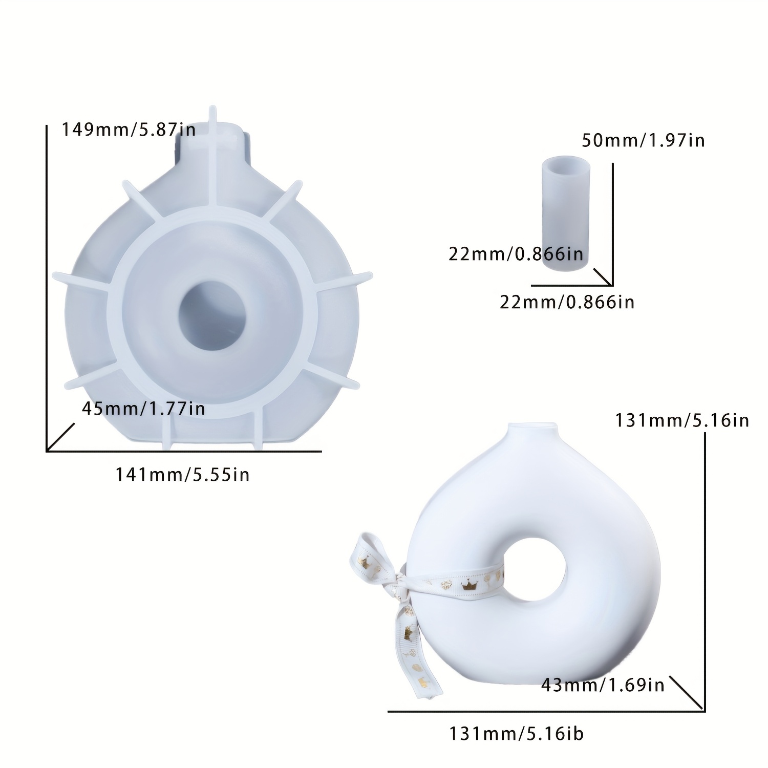 1 DIY runde Vase Silikonform E – Resin Art Epoxy Bewertung und Preis