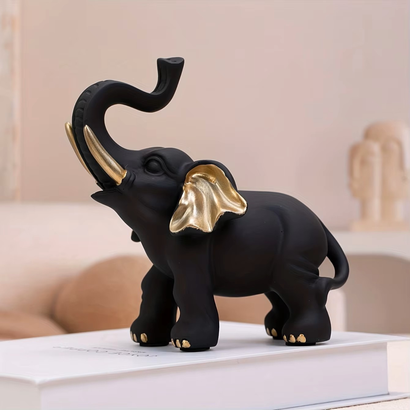 1-teilige Glückselefant-Statue – Resin Art Decoration Items Bewertung und Preis