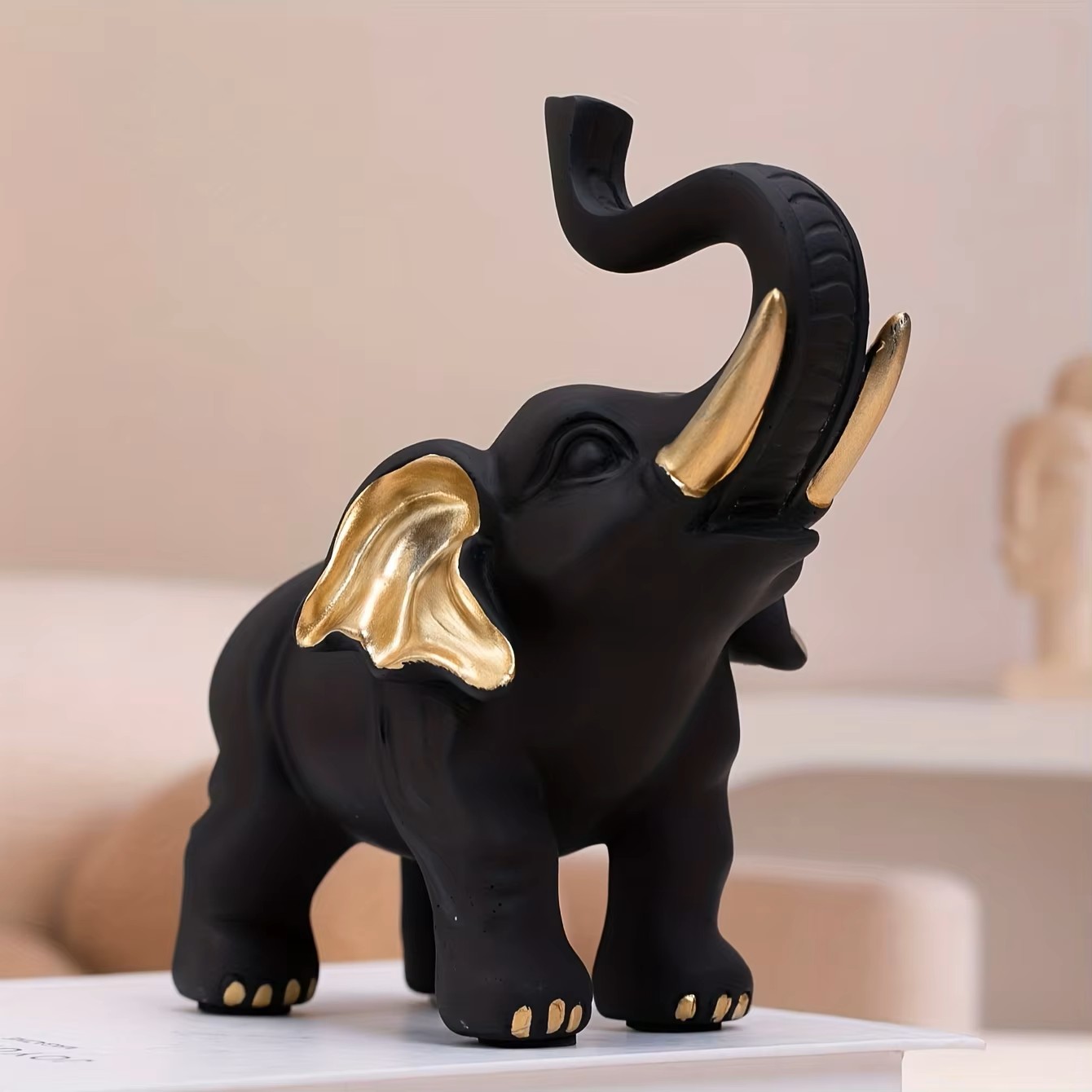 1-teilige Glückselefant-Statue – Resin Art Decoration Items Bewertung und Preis