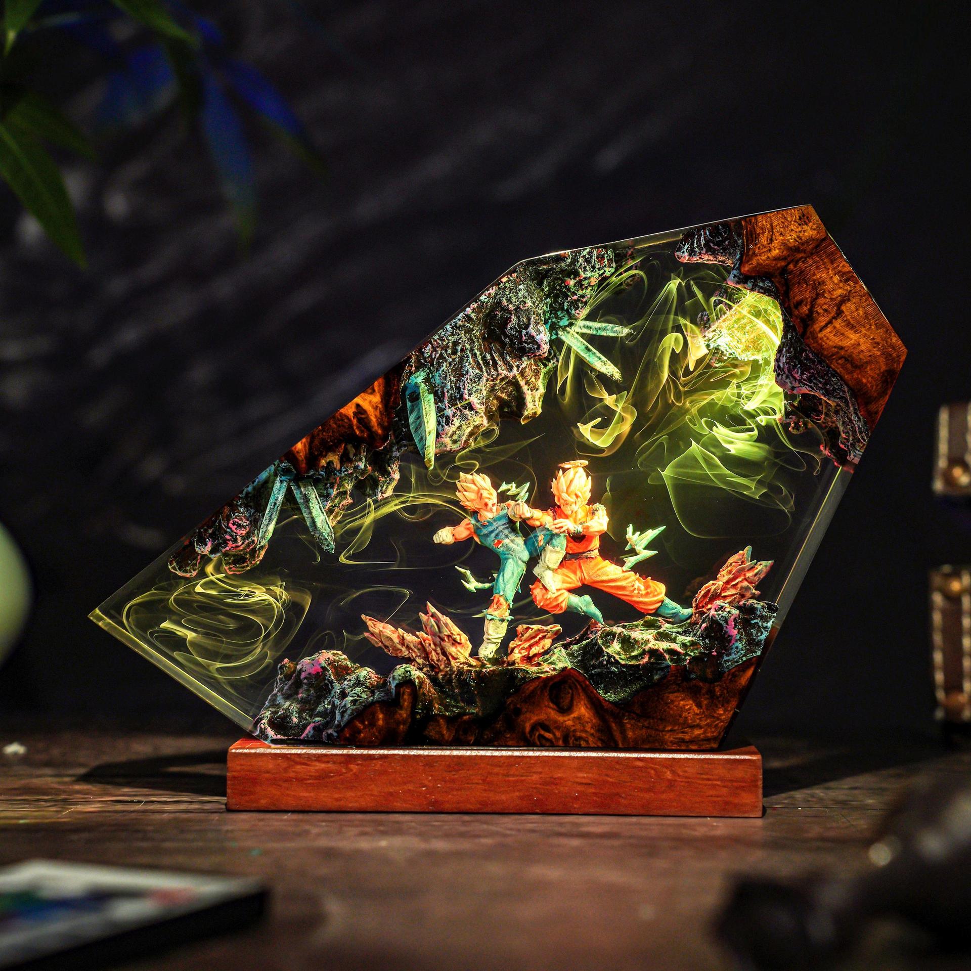Goku & Vegeta Epoxidharz Handg – Resin Art Goku Bewertung und Preis