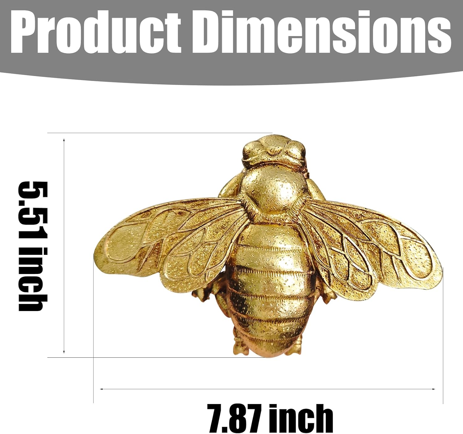 3D Goldene Bienen-Wandskulptur – Resin Art Easy Bewertung und Preis