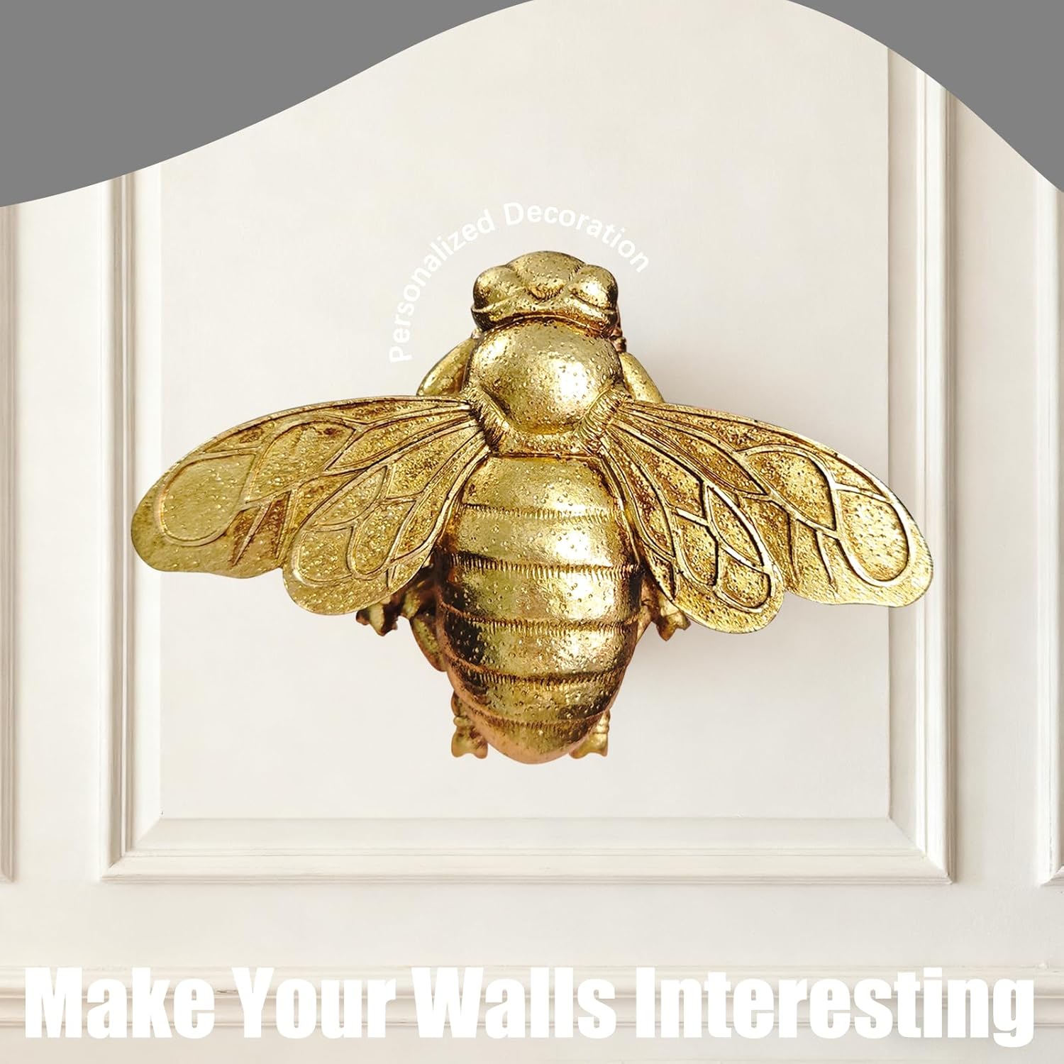 3D Goldene Bienen-Wandskulptur – Resin Art Easy Bewertung und Preis