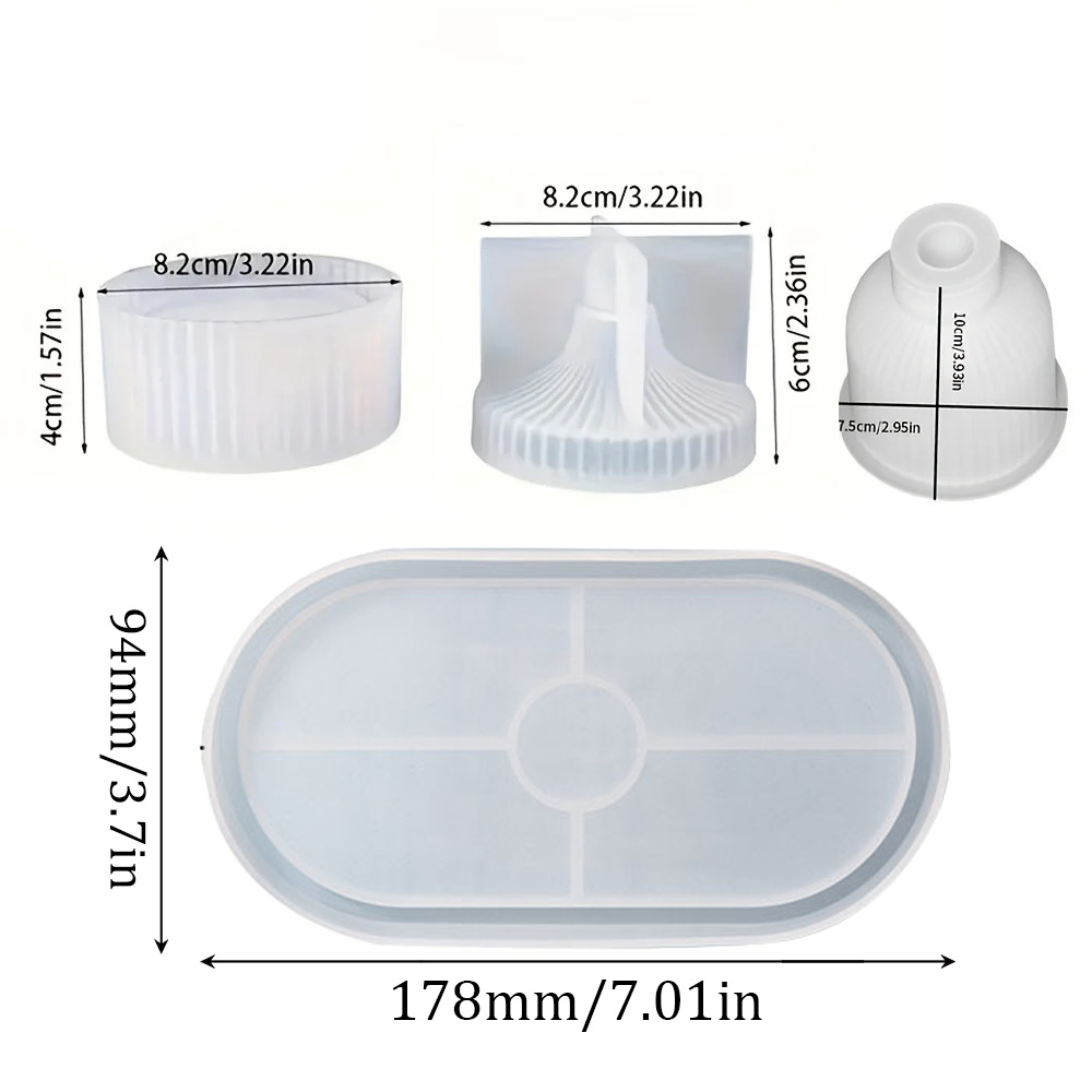 4 Stück Silikonformen, ovale T – Resin Art Guide Bewertung und Preis