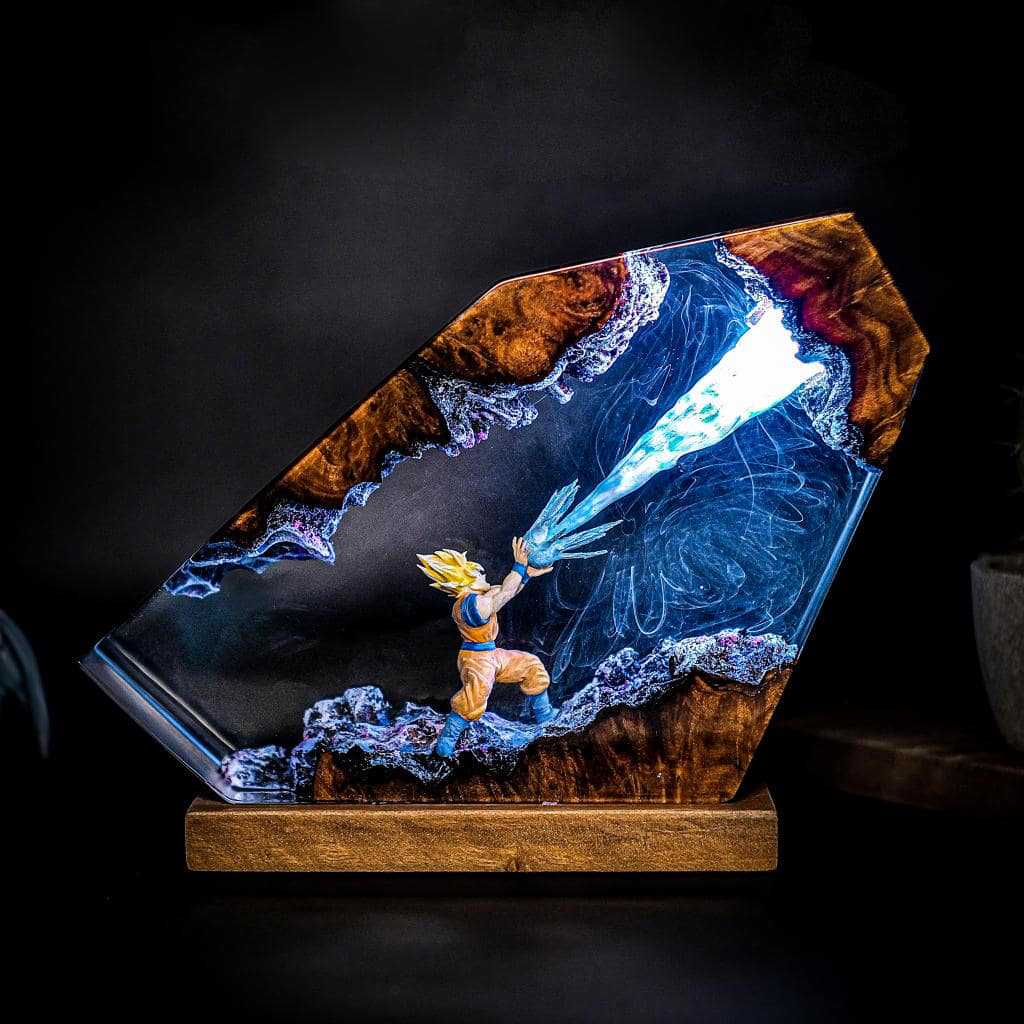 Goku Kamehameha LED-Nachtlicht – Resin Art Goku Bewertung und Preis