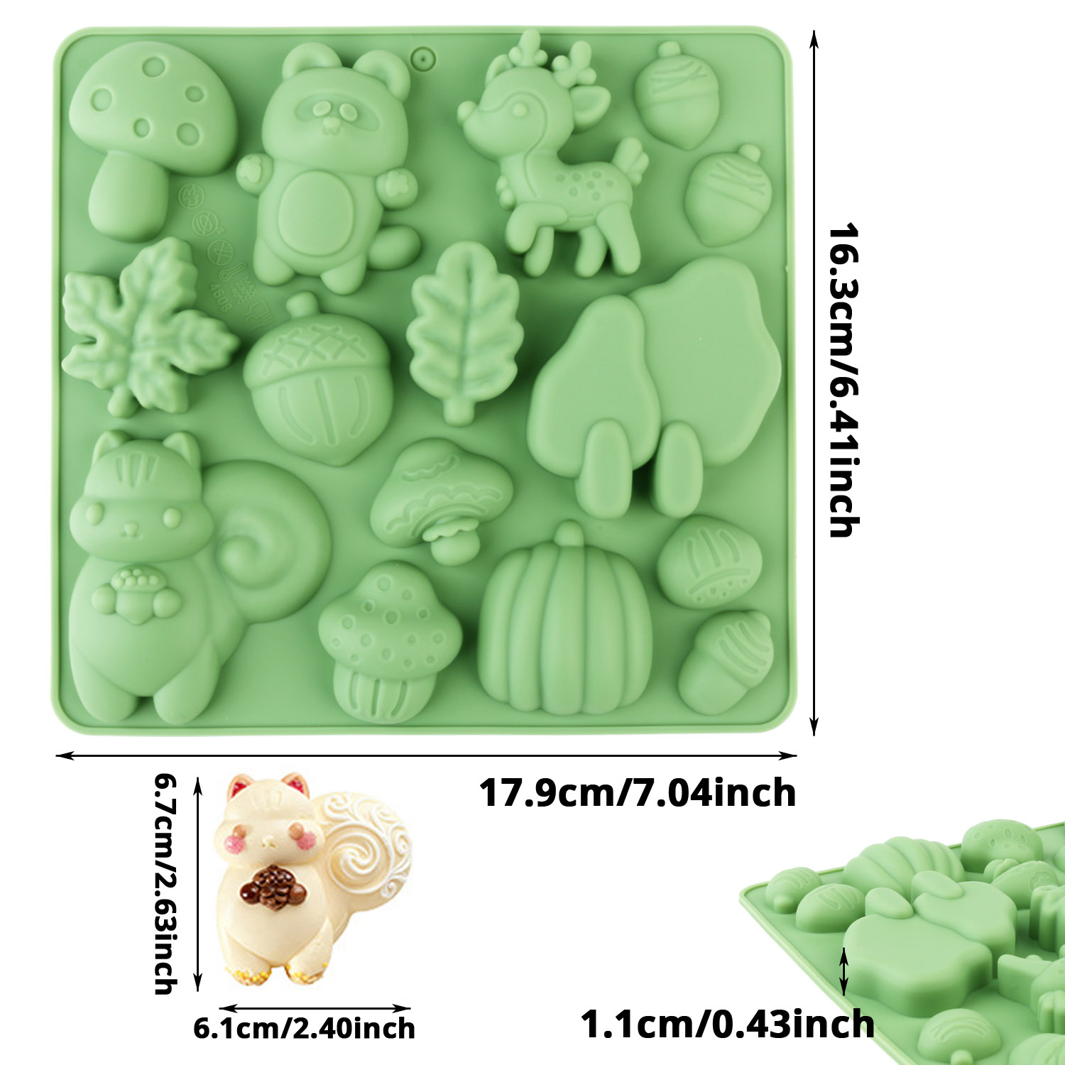 1 Silikon-Kuchenform in Tierfo – Resin Art Things Bewertung und Preis
