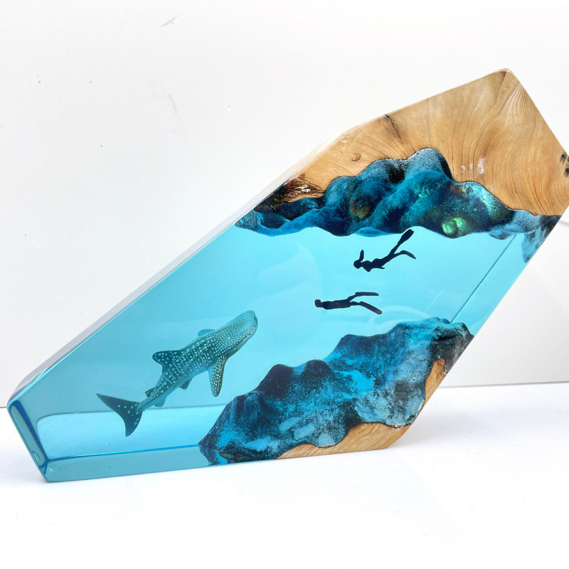 Miniatur Walhai-Taucher Harzla – Resin Art Decoration Items Bewertung und Preis